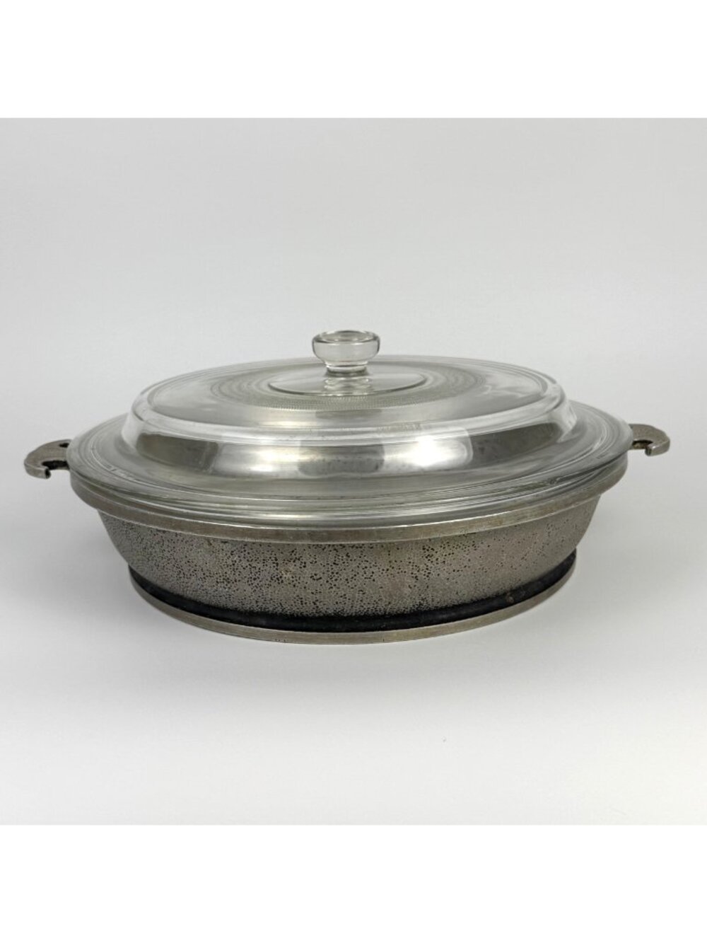Vintage Guardian Service Cast Aluminum Casserole Dish Dutch Oven with Glass Lid